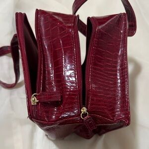 Chic Burgundy Cosmetic Bag